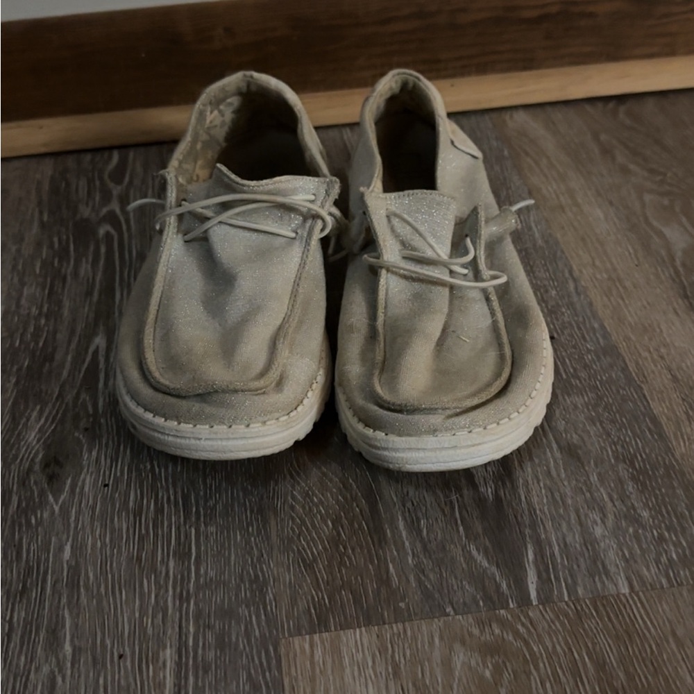 Hey Dude Cream Sneakers